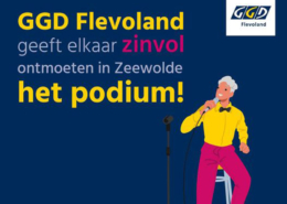 GGD Flevoland geeft elkaar zinvol ontmoeten het podium in Zeewolde!