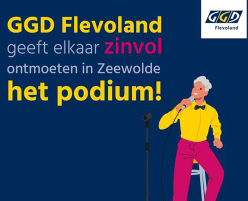 GGD Flevoland geeft elkaar zinvol ontmoeten het podium in Zeewolde!